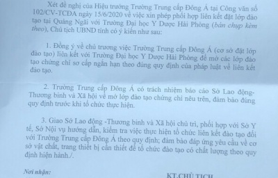 Số: 2792/UBND-KGVX Về việc liên kết đào tạo chứng chỉ sơ cấp